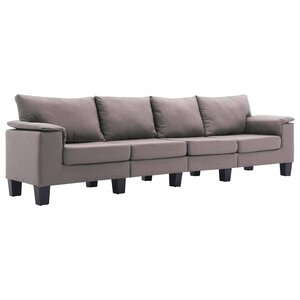 vidaXL Canapé Taupe 5 places tissu