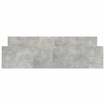 vidaXL Cadre de lit sans matelas gris béton 200x200 cm