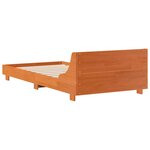 vidaXL Cadre de lit sans matelas cire marron 75x190 cm bois pin massif