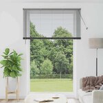 vidaXL Store de Fenêtre Gris foncé 140 x 220 cm Aluminium
