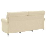 vidaXL Canapé 100  polyester  cadre en métal  MDF  Contreplaqué