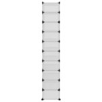vidaXL Étagère à chaussures Transparent 44x32x174 cm PP