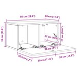 vidaXL Ensemble meuble TV 8 Pièces Bois ancien 60 x 30 x 30.5 cm