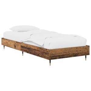 vidaXL Cadre de lit Bois ancien 80 x 200 cm Bois d'ingénierie