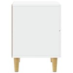 vidaXL Table de chevet Blanc 43 x 34 5 x 48 cm Bois d'ingénierie
