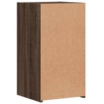 vidaXL Tables de chevet 2Pièces chêne marron 35x34x65cm bois d'ingénierie