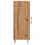 vidaXL Buffet chêne artisanal 34 5x34x90 cm bois d'ingénierie