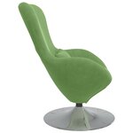 Fauteuil œuf vidaXL en velours vert clair