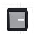 Support grillage rigide & palissade noir mat sablé ral 9005ms