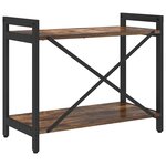 vidaXL Bibliothèque Chêne fumé 60 x 30 x 48.5 cm Bois d'ingénierie