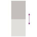 vidaXL Store enrouleur de douche 110x240 cm largeur du tissu 106 cm