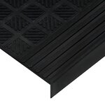 vidaXL Marches d'escalier 10 Pièces 25x75 cm caoutchouc