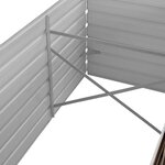 vidaXL Lit surélevé de jardin Marron 320x80x45 cm Acier galvanisé