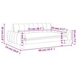 vidaXL Canapé pour enfants noir 90x53x30 cm similicuir