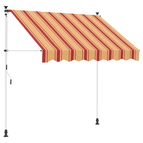 vidaXL Auvent rétractable manuel Multicolore 350 x 115 x 300 cm