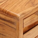 vidaXL Table console Marron 110 x 30 x 80 cm Bois d'Acacia Massif