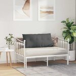 vidaXL Coussin de Dos Gris foncé 100 x 19 x 50 cm tissu