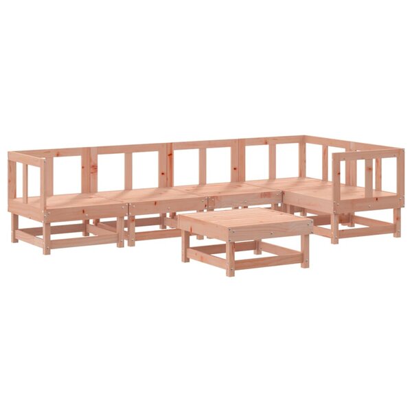 vidaXL Salon de jardin 6 Pièces bois massif douglas