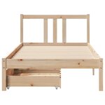 vidaXL Cadre de lit sans matelas 90x190 cm bois de pin massif