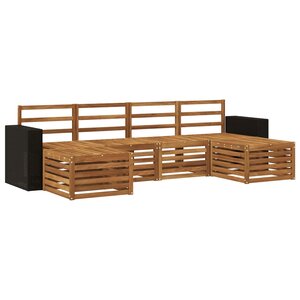 vidaXL Ensemble de canapés d'extérieur 6 pc Naturel