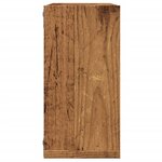vidaXL Étagères cube murales 2 Pièces vieux bois 30x15x30 cm