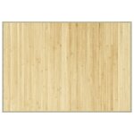 vidaXL Tapis rectangulaire naturel clair 70x100 cm bambou
