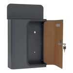 Profirst ziefen boîte aux lettres anthracite aspect bois