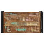 vidaXL Table basse multicolore 80x40x35 cm bois de récupération massif