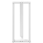 vidaXL Pieds de table de bar en T  2 pièces  blanc  40 x 35 x (90-91) cm  acier