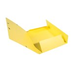 Chemise 3 Rabats À Élastiques Carte Lustrée 400g/m2 - A4 - Jaune Citron - X 25 - Exacompta