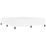 vidaXL Lit avec matelas Blanc pur 180 x 200 cm Faux cuir