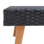 Salon de jardin meuble d'extérieur ensemble de mobilier 2 pièces avec coussins résine tressée noir 02_0015908
