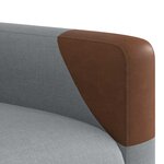 vidaXL Fauteuil inclinable Gris clair Tissu