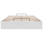 vidaXL Cadre de lit ottoman sans matelas blanc 120x190 cm similicuir
