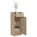 vidaXL Armoire de salle de bain Chêne sonoma 32x33 5x90 cm