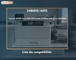 Qualitoner x2 toners 24b6015 #6015 noir compatible pour lexmark
