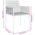 vidaXL Set de salle à manger de jardin 9 pièces avec coussins en poly rattan noir