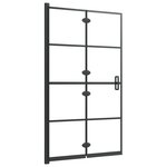 vidaXL Cabine de douche pliable ESG 80x140 cm Noir
