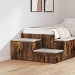 Armoire de rangement vidaXL Chêne fumé 127x41x40 cm Bois d'ingénierie
