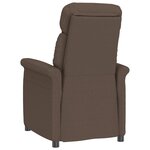 vidaXL Fauteuil inclinable marron Marron foncé 70.5 x 96.5 x 95 cm