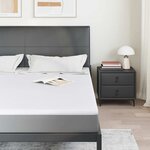 vidaXL Surmatelas Blanc 180 x 200 cm Tissu Jacquard