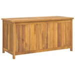 vidaXL Boîte de jardin 114x50x58 cm Bois massif de teck
