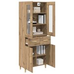vidaXL Haut Armoire avec tiroir Chêne artisanal 69 5 x 34 x 180 cm
