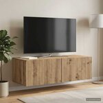 vidaXL Meuble TV mural 98 x 41 x 30 cm Chêne artisanal