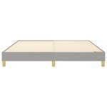 vidaXL Cadre de lit sans matelas gris clair 160x200 cm tissu