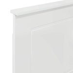 vidaXL Tête de lit Blanc brillant 100 cm Bois d'ingénierie