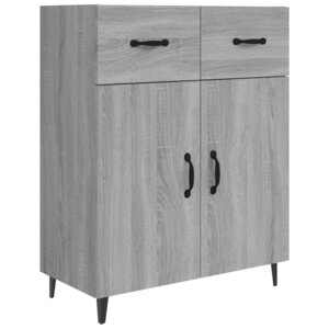 vidaXL Buffet sonoma gris 69 5x34x90 cm bois d'ingénierie
