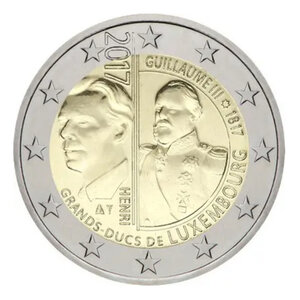 2 euros commémorative Luxembourg 2017 - Grand Duc Guillaume III.