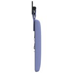 vidaXL Tête de lit suspendue Avec lumière LED Bleu denim Tissu