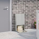 vidaXL Boîte à colis 44x22x82 cm Acier galvanisé